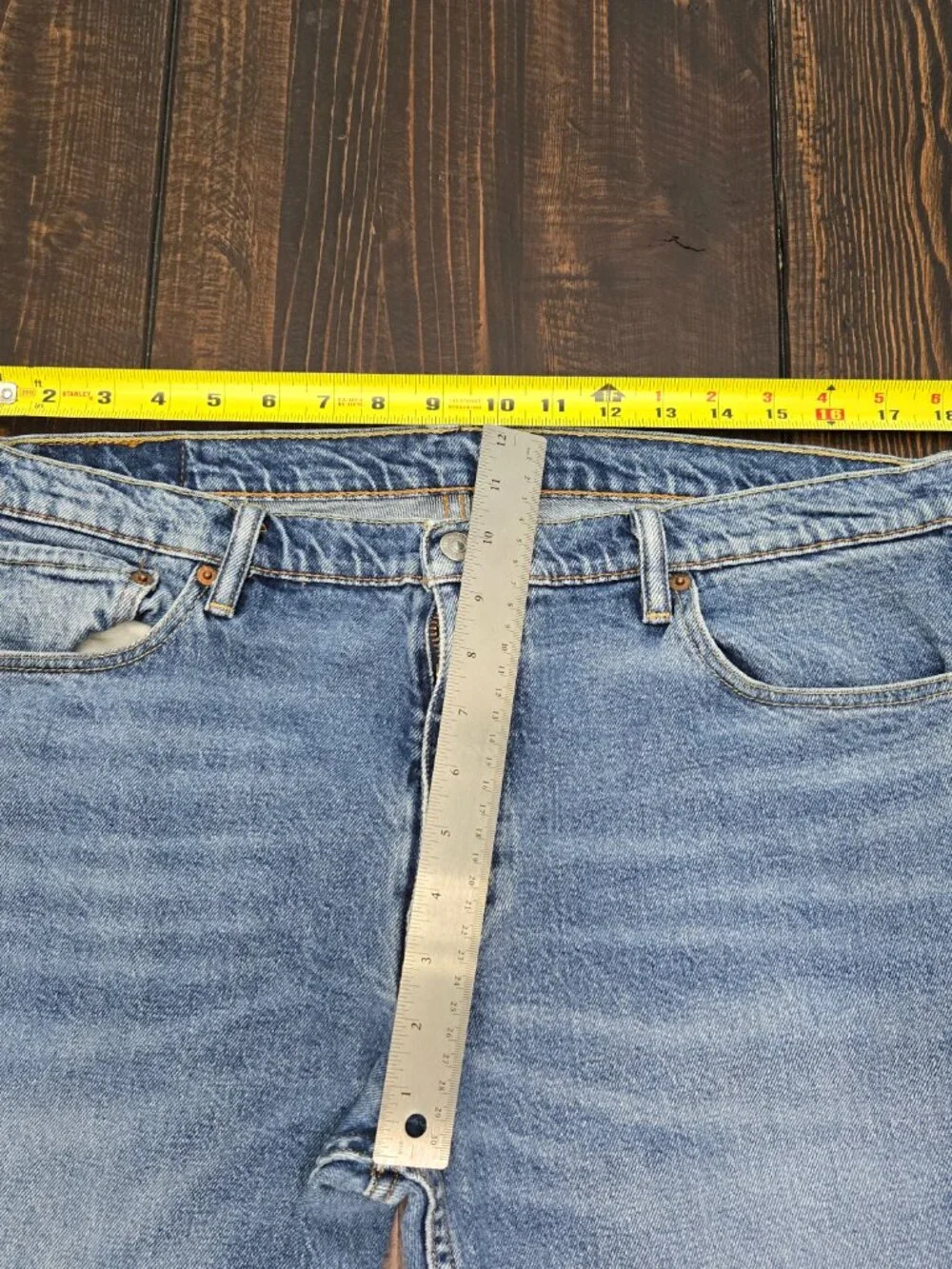 Levis 511 Mens Jeans 36x36 Fits 36x35 Slim Fit Straight Medium Wash Blue Denim